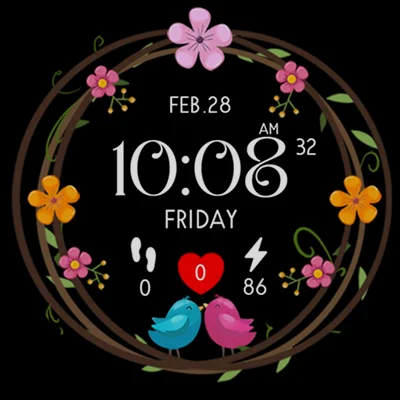 Ast104 - Animated Watch Face APK: Hand‑Drawn Digital Style, Health Stats & Quick Shortcuts