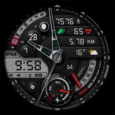 MD242 Hybrid Watch Face APK: Premium Wear OS Customization