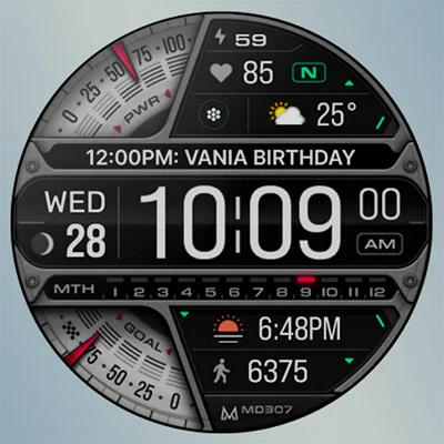 MD307 Digital Watch Face APK: Customization for Wear OS
