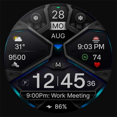MD326 3D Modern Watch Face APK: Transform Your Smartwatch into a Futuristic Timepiece