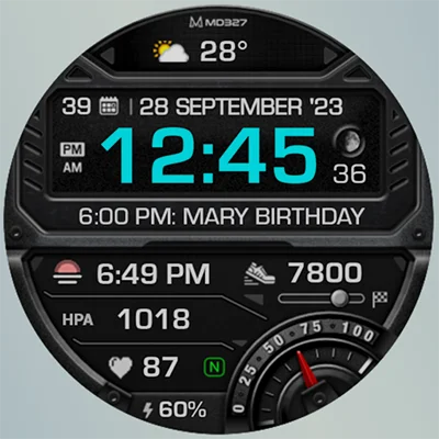 MD327 Digital Watch Face APK: Elevate Your Smartwatch Style with Precision and Elegance