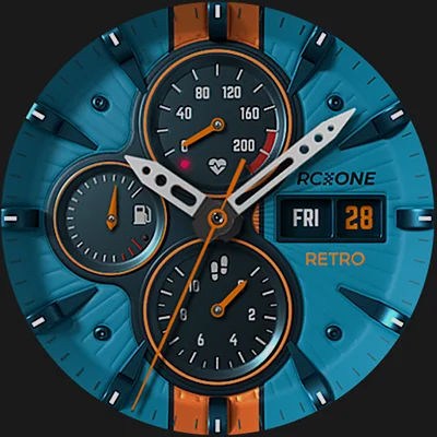 S4U RC ONE – Retro watch face APK: Vintage Racing Style, Wear OS Features & Custom Themes