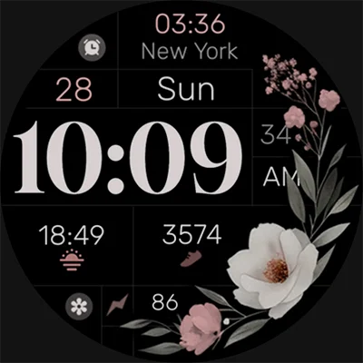 Simple Floral Watch Face APK: Elegant Wear OS Floral