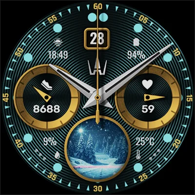 WAW015 Weather Classy Face APK: Analog Elegance with Live Weather, Fitness Stats & Shortcuts