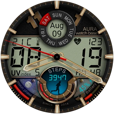 WB DIGITAL BASE Hybrid APK: Wear OS 5 Analog-Digital Features, 10 Colors & Health Tracking