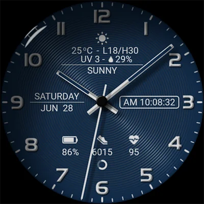 Watch face CNW-35 APK: Sport Digital‑Analog Design, Weather, Fitness & 30 Color Themes