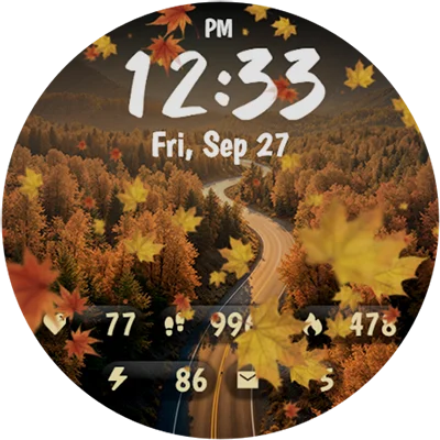 Animated Autumn Scenes APK: Stunning Wear OS Watch Face for Fall