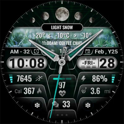 [KNA008] COMBINE APK: Hybrid Watch Face for Wear OS 5+ with 5 Complications