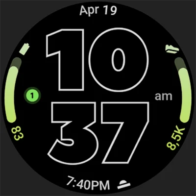 Outlined Watch Face APK: Minimalist AMOLED Design for Wear OS Battery Life