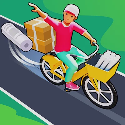 Paper Delivery Boy MOD APK: 3D Bike Endless Runner with Paper Tossing & Offline Play