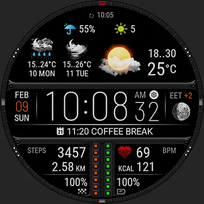 Weather Watch Face W7.5 APK: Real-Time Wear OS Weather Display